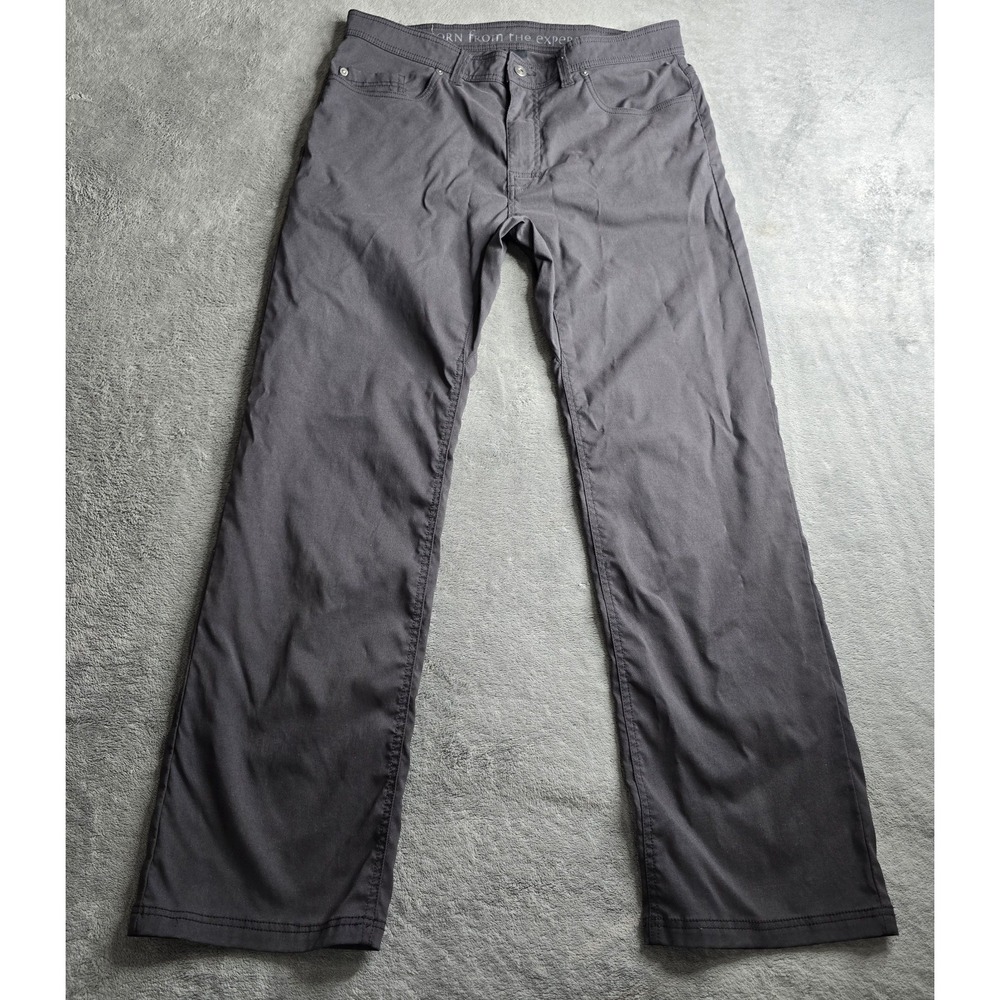 Prana Brion II Hiking Pants Mens 36x32 Grey Stretch Trail Outdoors Fishing